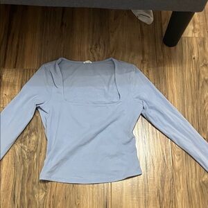 Garage Women's Soft Blue Long Sleeve Top